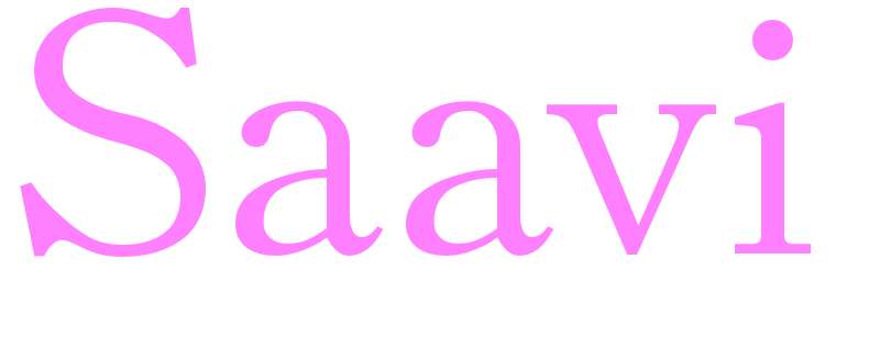 Saavi - girls name