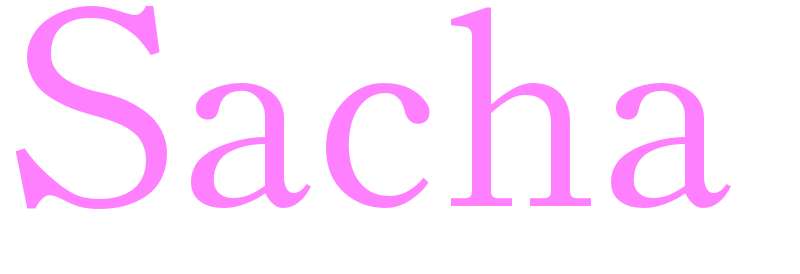 Sacha - girls name