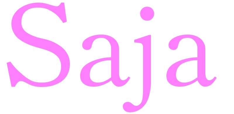 Saja - girls name