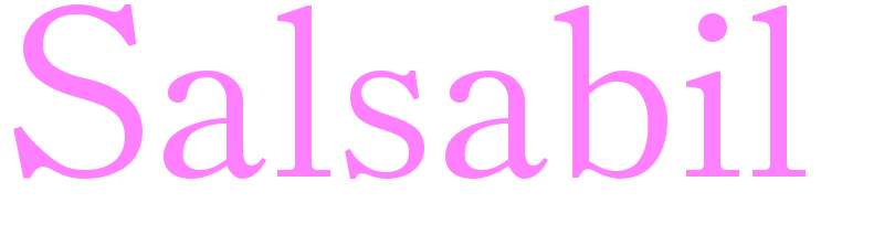Salsabil - girls name
