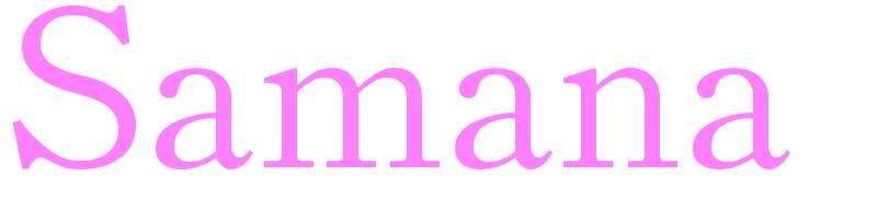 Samana - girls name