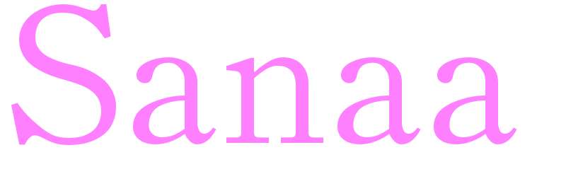 Sanaa - girls name