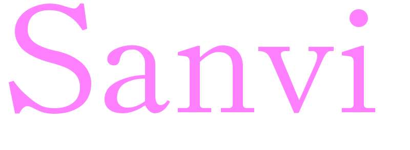 Sanvi - girls name