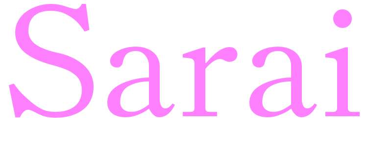 Sarai - girls name