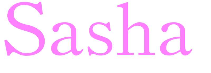 Sasha - girls name