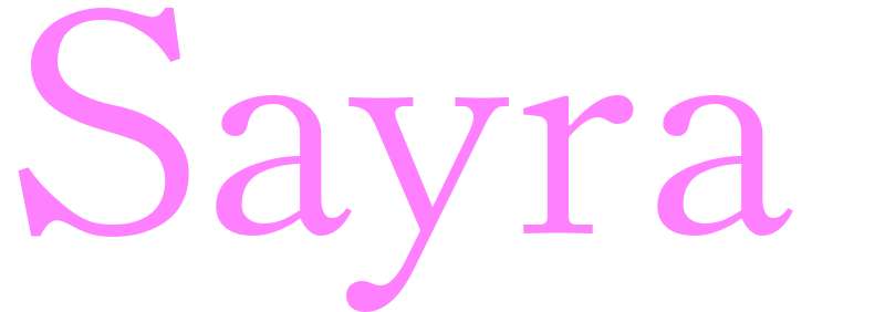 Sayra - girls name