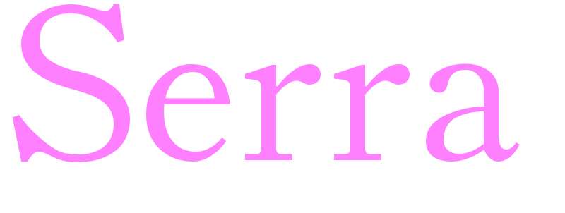 Serra - girls name