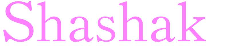 Shashak - girls name