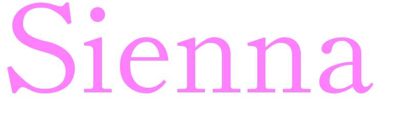 Sienna - girls name