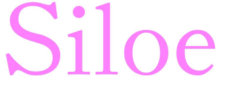 Siloe - girls name
