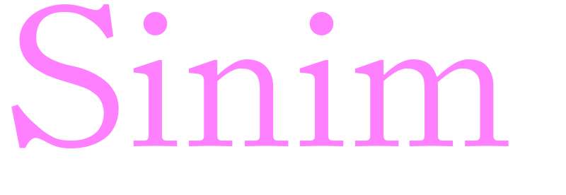 Sinim - girls name