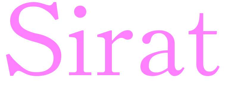 Sirat - girls name