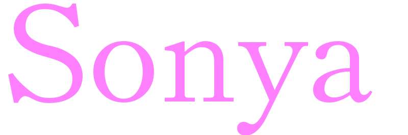 Sonya - girls name