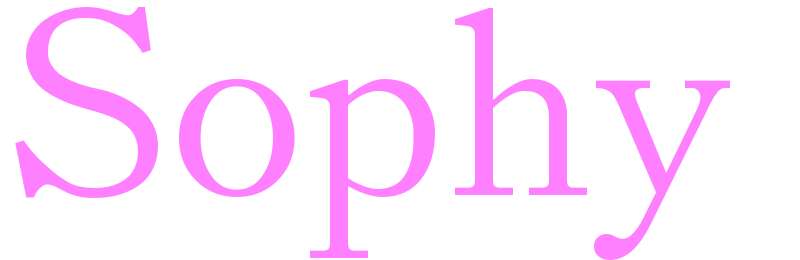 Sophy - girls name