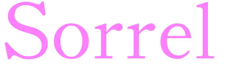 Sorrel - girls name