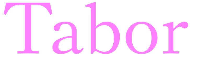 Tabor - girls name