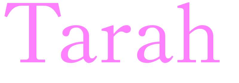 Tarah - girls name