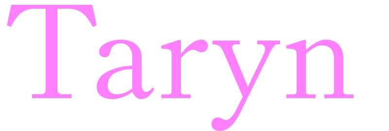 Taryn - girls name