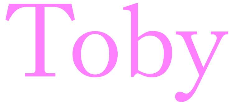 Toby - girls name