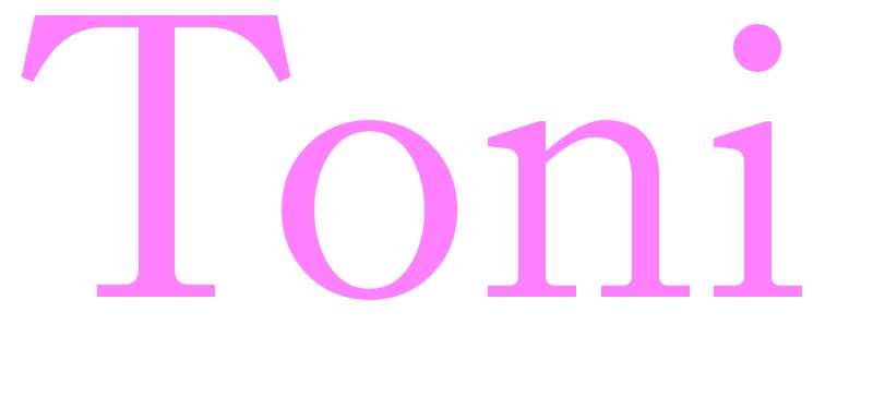 Toni - girls name