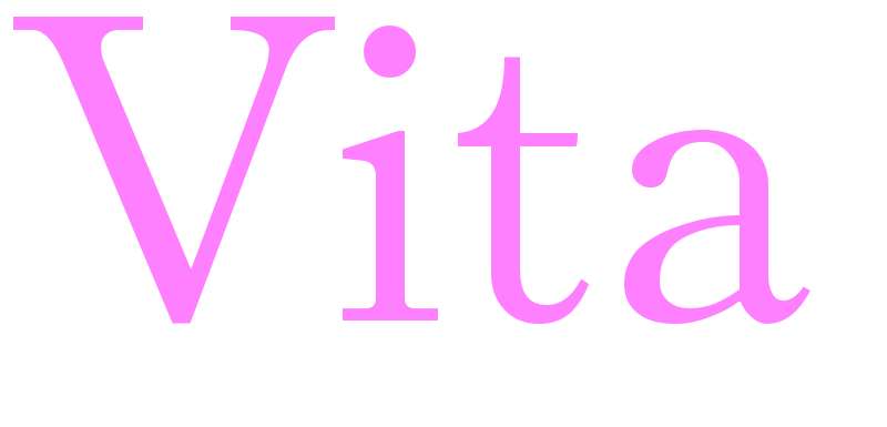 Vita - girls name