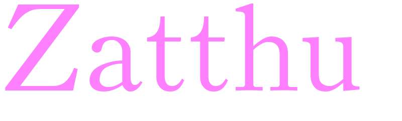 Zatthu - girls name