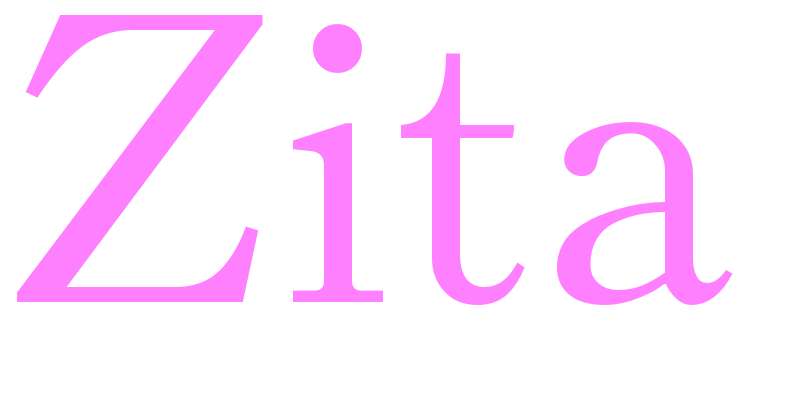 Zita - girls name