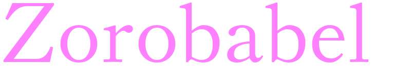 Zorobabel - girls name