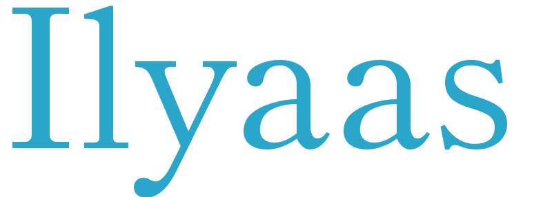 Ilyaas - boys name