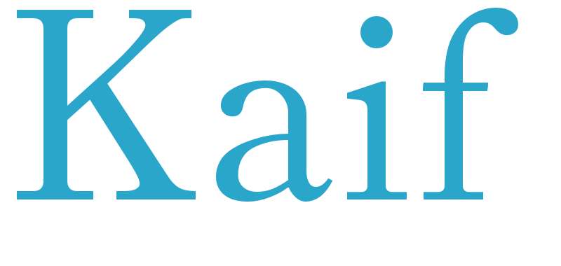 Kaif - boys name