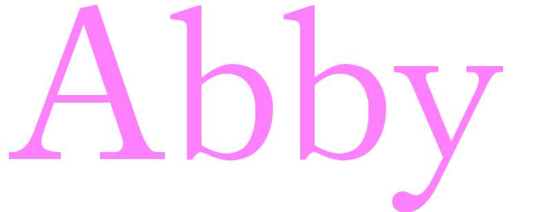 Abby - girls name