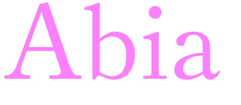 Abia - girls name