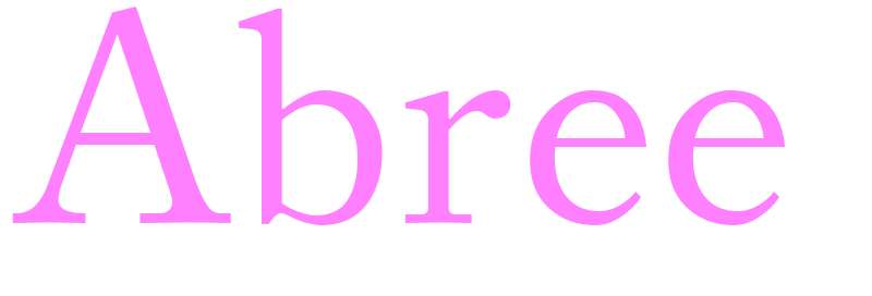 Abree - girls name
