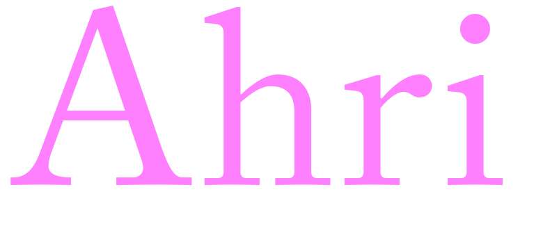 Ahri - girls name