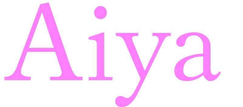 Aiya - girls name