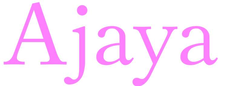 Ajaya - girls name
