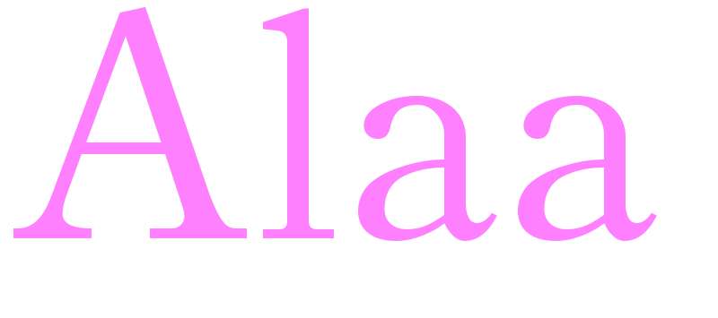 Alaa - girls name