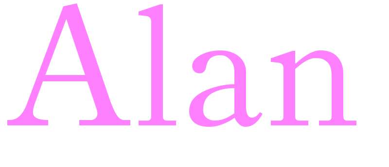 Alan - girls name