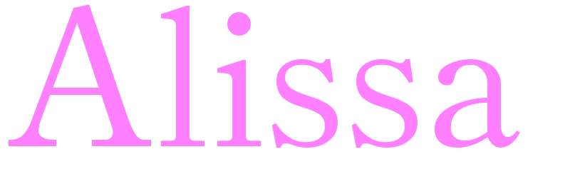 Alissa - girls name