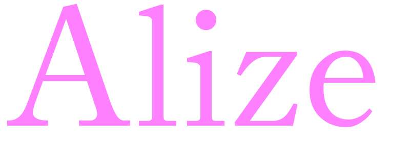 Alize - girls name