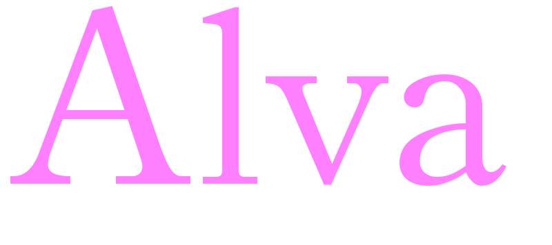 Alva - girls name