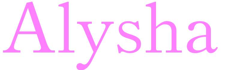 Alysha - girls name