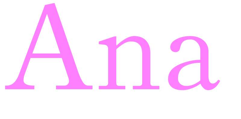 Ana - girls name