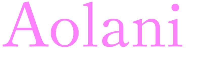 Aolani - girls name
