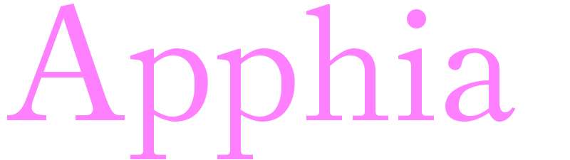 Apphia - girls name