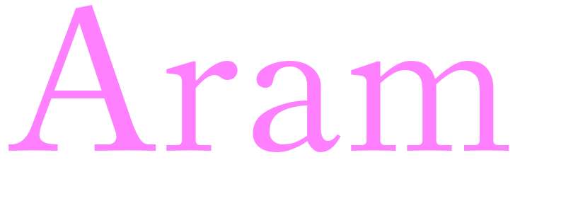 Aram - girls name