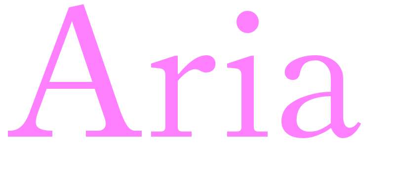 Aria - girls name