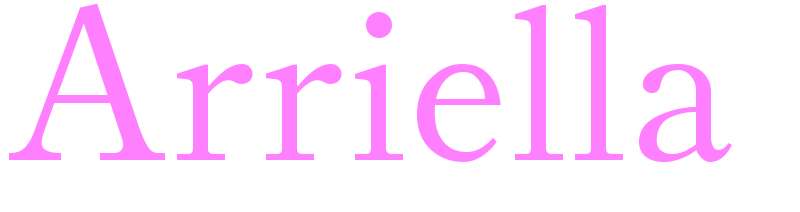 Arriella - girls name