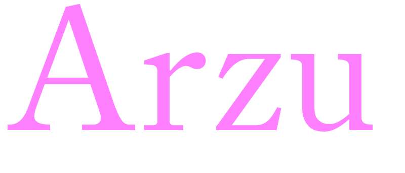 Arzu - girls name