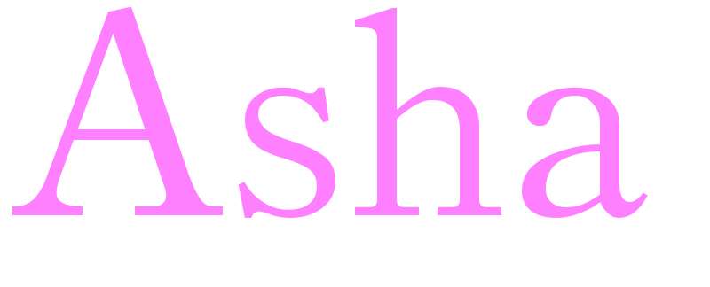 Asha - girls name